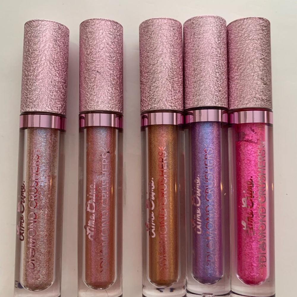 LOT OF LIME CRIME DIAMOND CRUSHERS LIP TOPPERS
